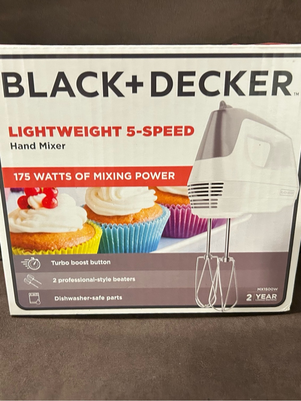 BLACK+DECKER Lightweight 5-Speed Hand Mixer